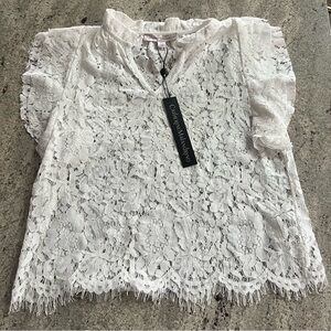Women's Ivory Lace Blouse
